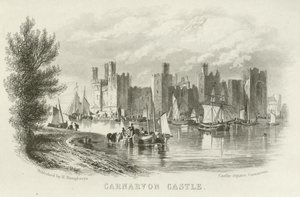 Carnarvon Castle, North Wales by English School