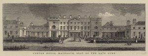 Carton House, Maynooth, Seat of the Late Duke (engraving) by English School