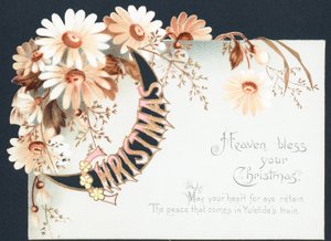Cascading Flowers, Christmas Card