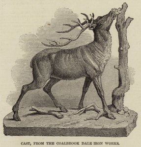 Cast, from the Coalbrook Dale Iron Works (engraving) by English School