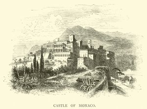 Castle of Monaco by English School