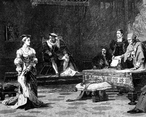 Catherine of Aragon at her First Trial by English School