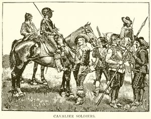 Cavalier Soldiers by English School