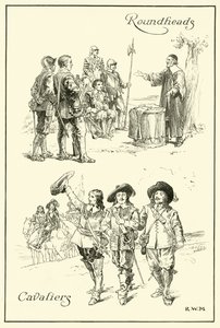 Cavaliers and Roundheads by English School