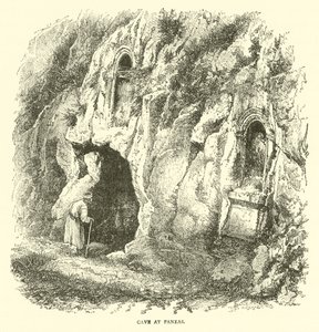 Cave at Paneas by English School