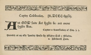 Caxton Celebration by English School