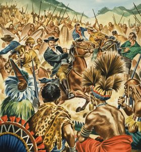 Cecil Rhodes - King of the Diamond Fields by English School