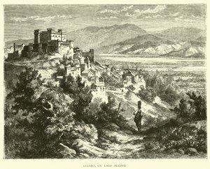 Celano on Lake Fucino by English School