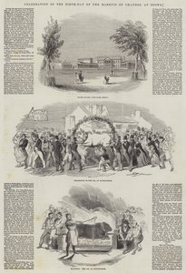 Celebration of the Birth-Day of the Marquis of Chandos, at Stowe by English School