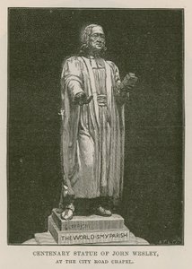 Centenary Statue of John Wesley by English School