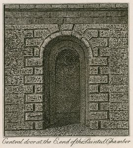 Central door at the east end of the Painted Chamber