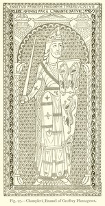 Champlevé Enamel of Geoffrey Plantagenet by English School