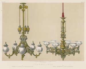 Chandeliers by English School