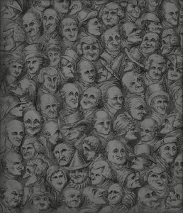 Characters and Caricatures, Early 19th Century by English School