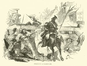 Charging a barricade by English School