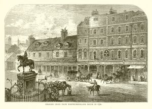 Charing Cross from Northumberland House in 1750