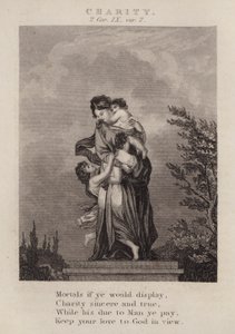 Charity, 2 Corinthians IX, ver 7 by English School