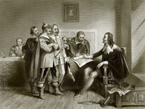 Charles I Refusing the Treaty at Oxford by English School