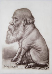 Charles Darwin Plaque, c.1870 by English School