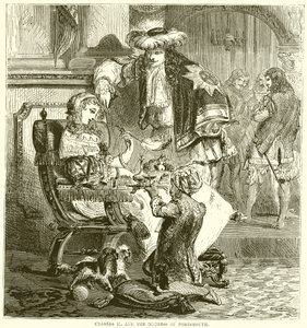 Charles II and the Duchess of Portsmouth by English School