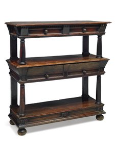 Charles II Court Cupboard, Late 17th Century by English School