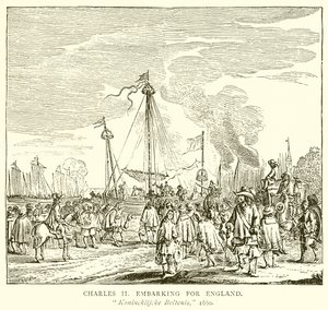 Charles II embarking for England by English School
