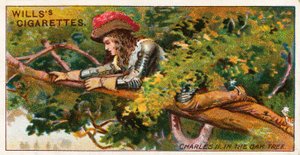 Charles II in the Oak Tree by English School