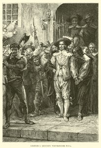 Charles I quitting Westminster Hall by English School