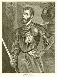 Charles V by English School
