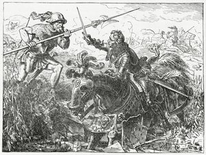 Charles the Bold, Duke of Burgundy, at the Battle of Nancy, 5th January, 1477, 1882 by English School