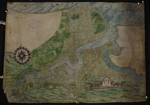 Chart of the course of the River Medway from Rochester to The Nore