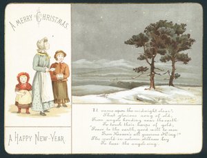 Children waiting in the snow