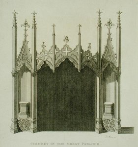 Chimney in the great parlour of Strawberry Hill, from 