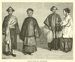 Chinese Bride and Bridegroom by English School