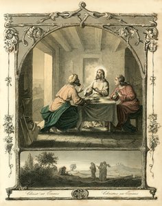 Christ at Emaus by English School