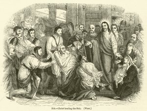 Christ healing the Sick, West by English School