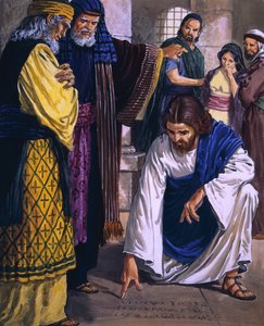 Christ in the Temple by English School