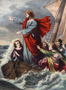 Christ Stilling the Tempest by English School