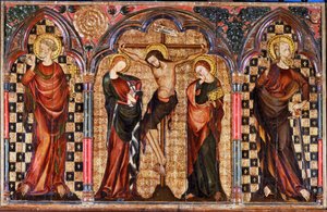 Christ Surrounded by Saint Mary and Saint John Baptist, from the Centrepiece of the Crucifixion Altar