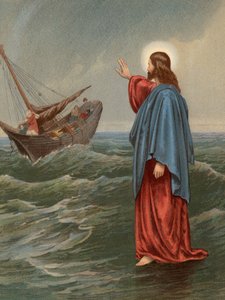 Christ Walking on the Sea, St John, VI, 20 by English School