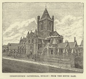 Christchurch Cathedral, Dublin, from the South East by English School