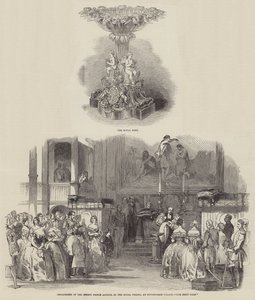 Christening of the Infant Prince Arthur, in the Royal Chapel, at Buckingham Palace by English School
