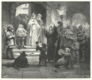 Christmas Mummers in Sweden by English School