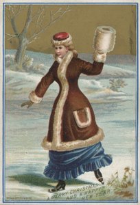 Christmas card by English School