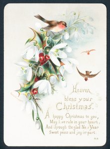 Christmas card - Heaven bless your Christmas by English School