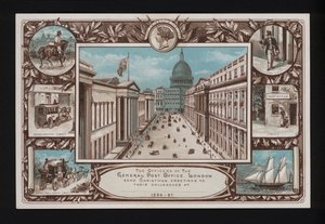 Christmas greetings card from the General Post Office, London by English School