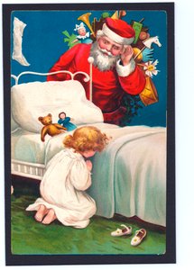 Christmas Postcard by English School