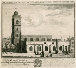 Church of St Giles Without Cripplegate, London by English School