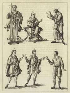 Clothes of the Anglo Saxons by English School