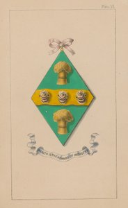 Coat of Arms; Wealth is the reward of industry by English School